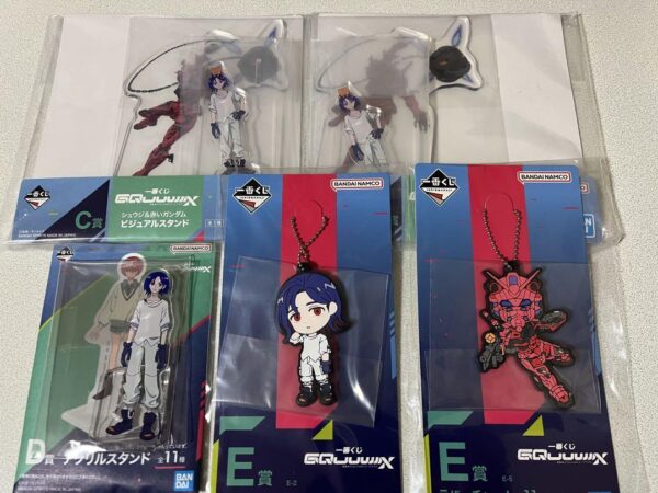 Ichibankuji Zeke Axe Prize C D E Shuji Red Gundam F/S-M503 from japan Rare  Good