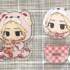 Tokyo Revengers Favoteria Flower Bear Can Badge Acsta Sano Manjiro F/S-M501 from