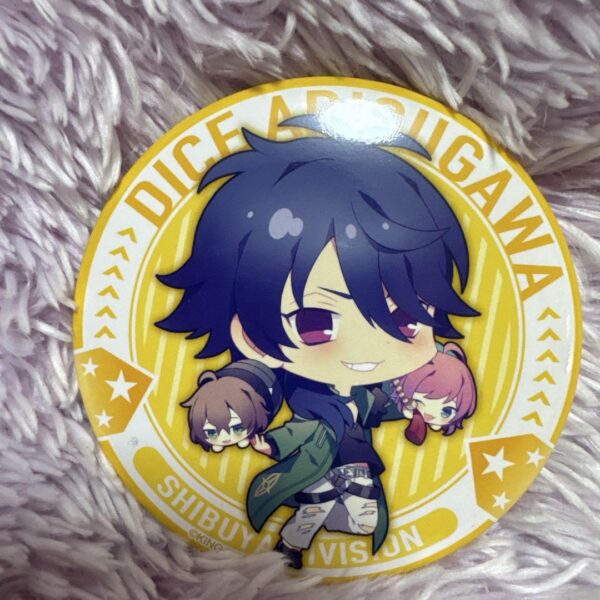 Hypnotic Arisugawa Teito Can Badge F/S-M501 from japan Rare  Good condition