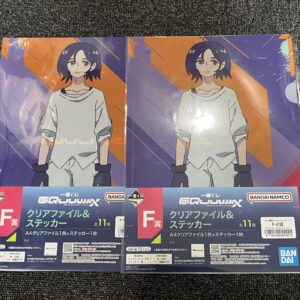 Gundam Zeke Axe Ichibankuji F Prize Shuji Clear File Sticker F/S-M503 from japan