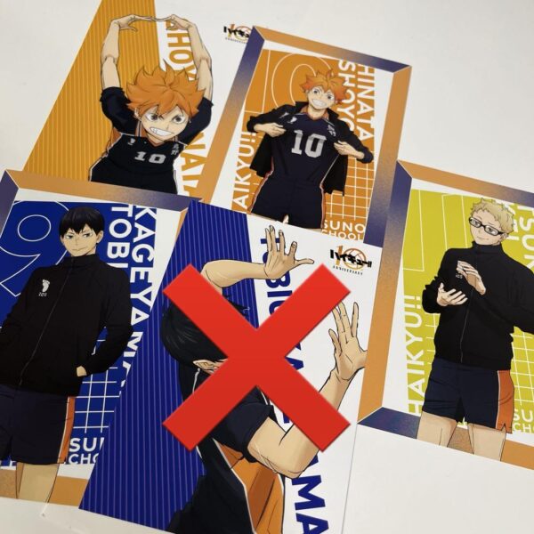 Haikyu 10Th Limited, Sold Out Immediately, Postcard, Hinata Kageyama Tsukishima