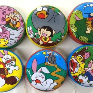 Showa Retro Tin Yoyo Set Of 6 F/S-M503 from japan Rare  Good condition