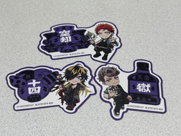 Hypnosis Microphone Bad Ass Temple Sticker F/S-M501 from japan Rare  Good condit