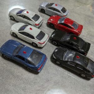 Tomica Masked Police Car Set Of 7 F/S-M501 from japan Rare  Good condition