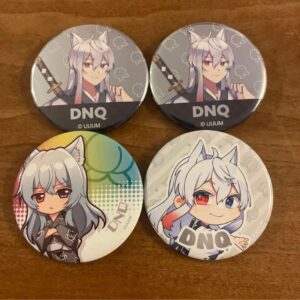 Donuku Character Can Badge Set Of 4 F/S-M501 from japan Rare  Good condition