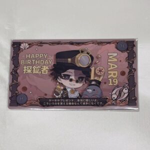 Personality V: Prospector Birthday Card Trading F/S-M501 from japan Rare  Good c