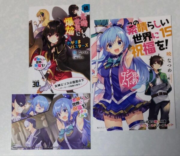A Blessing On This Wonderful World Light Novel Bonus F/S-M503 from japan Rare  G