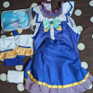 Konosuba Aqua Cosplay Costume Set F/S-M503 from japan Rare  Good condition