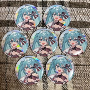 Project Seka Sekarai 4Th Unison Can Badge Hatsune Miku F/S-M501 from japan Rare