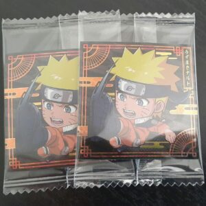 Naruto Seal Wafer Uzumaki Sr 2-Piece Set F/S-M501 from japan Rare  Good conditio