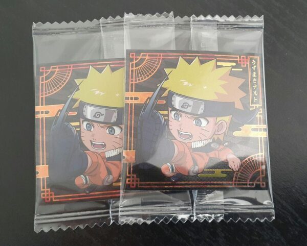 Naruto Seal Wafer Uzumaki Sr 2-Piece Set F/S-M501 from japan Rare  Good conditio