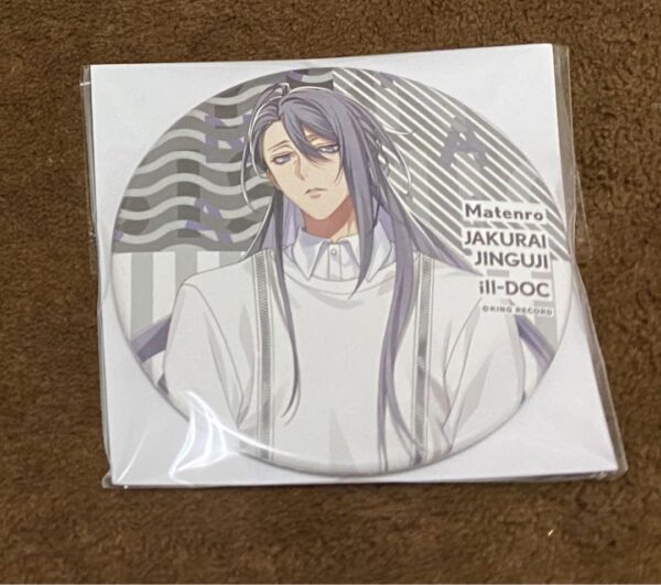 Hypnotic Matenro Jinguji Jakurai Can Badge F/S-M501 from japan Rare  Good condit