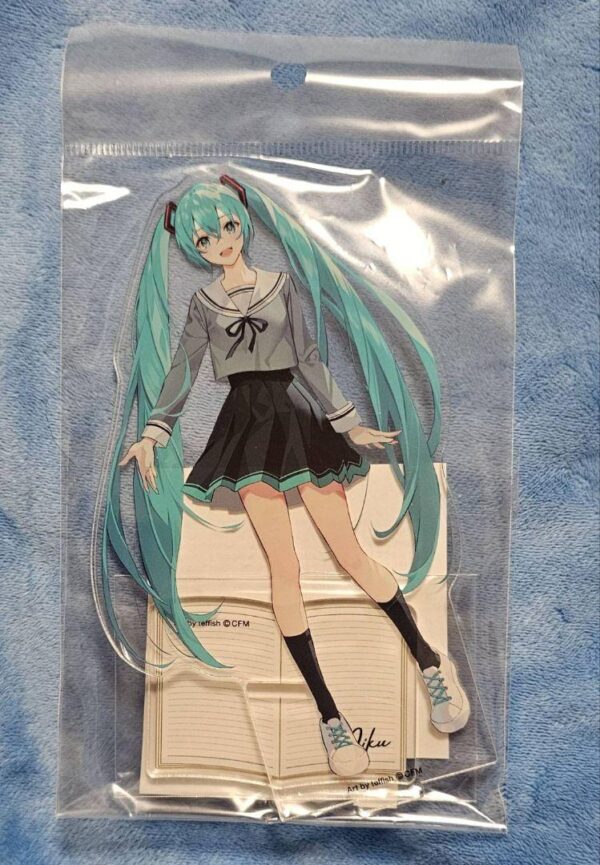 Hatsune Miku Acrylic Stand Movic School Uniform F/S-M501 from japan Rare  Good c