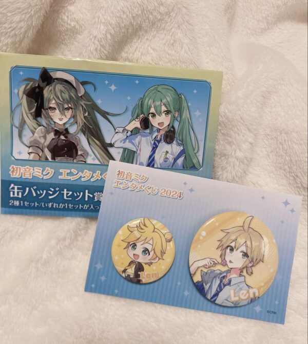 Hatsune Miku Ren Can Badge Set 2024 F/S-M501 from japan Rare  Good condition