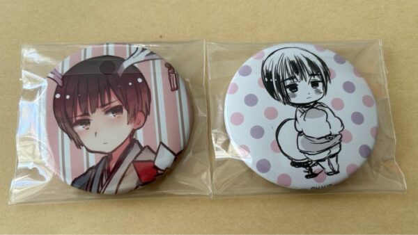 Hetalia Japan Can Badge F/S-M501 from japan Rare  Good condition