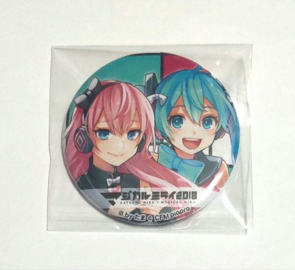 Madimilla 2018 Can Badge Hatsune Miku Megurine Luka F/S-M501 from japan Rare  Go