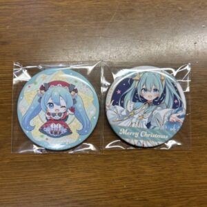 Hatsune Miku Xmas Shop 2023 Clear Card Can Badge F/S-M501 from japan Rare  Good