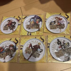 One Piece Character Coaster 6 Pieces Set F/S-M501 from japan Rare  Good conditio