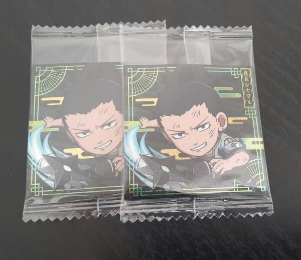Naruto Seal Wafers Nara Shikamaru Sr 2-Piece Set F/S-M501 from japan Rare  Good