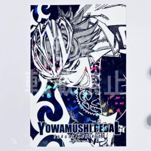 Yowamushi Pedal Akita Shoten Tsutaya Ip Foil Print Message Card Ashikiba F/S-M50