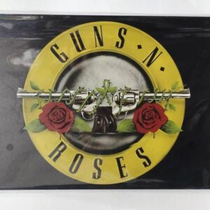 Guns Roses Logo Rock Band Tin Signboard Iron Metal F/S-M501 from japan Rare  Goo