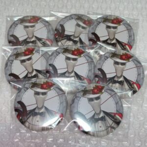 Personality V The Character Cafe Can Badge Ripper F/S-M501 from japan Rare  Good