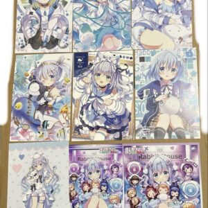 Is The Order A Rabbit? Gochiusa Chino Kafu Postcard Bromide Colored Paper F/S-M5