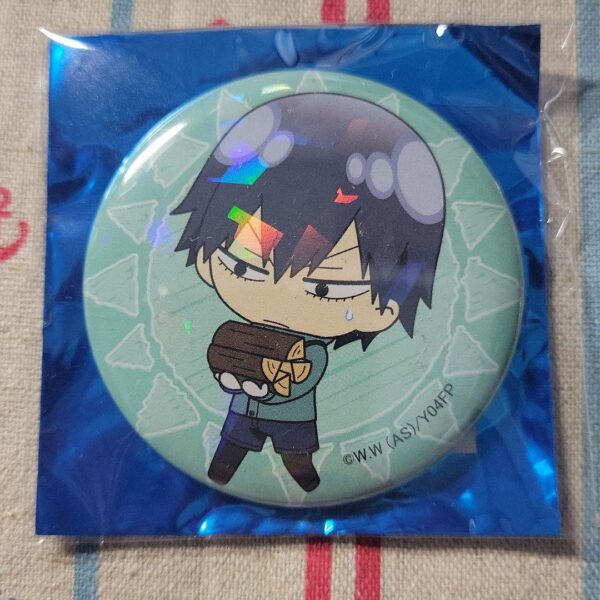 Yowamushi Pedal Can Badge Arakita F/S-M501 from japan Rare  Good condition