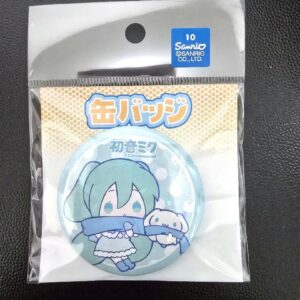 Hatsune Miku Cinnamoroll Cinnamon Hologram Can Badge F/S-M501 from japan Rare  G