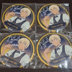Amuro Toru Furuya Rei Bourbon Can Badge 4-Piece Set F/S-M501 from japan Rare  Go