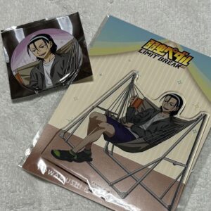 Yowamushi Pedal E-Diner Acrylic Stand Can Badge Hakone Gakuen Todo Jinpachi F/S-