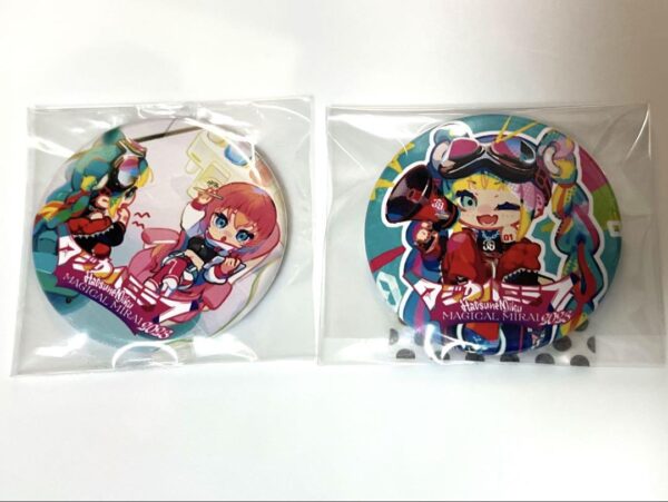 Magical Mirai 2023 Album Bonus Can Badge Hatsune Miku Megurine Luka F/S-M501 fro