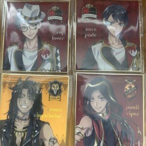 Twisted Wonderland Colored Paper Deuce Jamil Leona Tray F/S-M503 from japan Rare