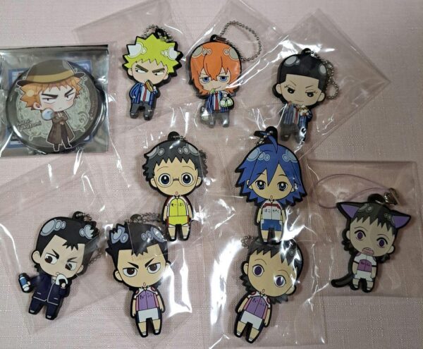 Yowamushi Pedal Rubust Can Badge 10-Piece Set F/S-M501 from japan Rare  Good con