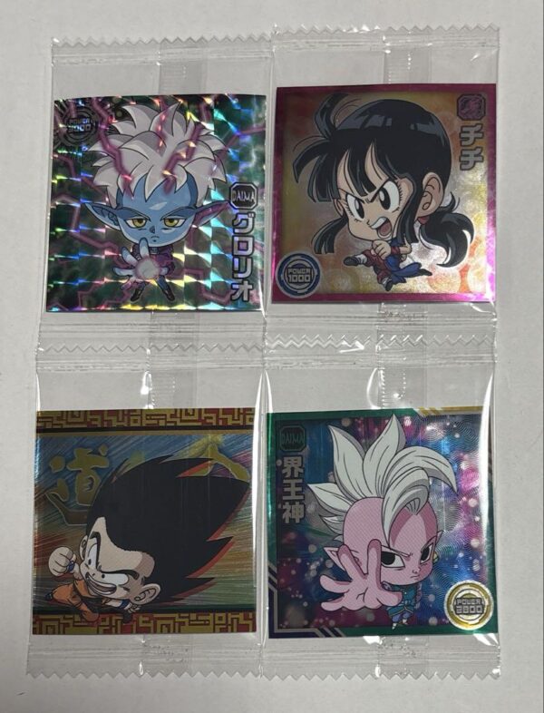 Dragon Ball Super Warrior Seal Wafers 4 Pieces F/S-M501 from japan Rare  Good co