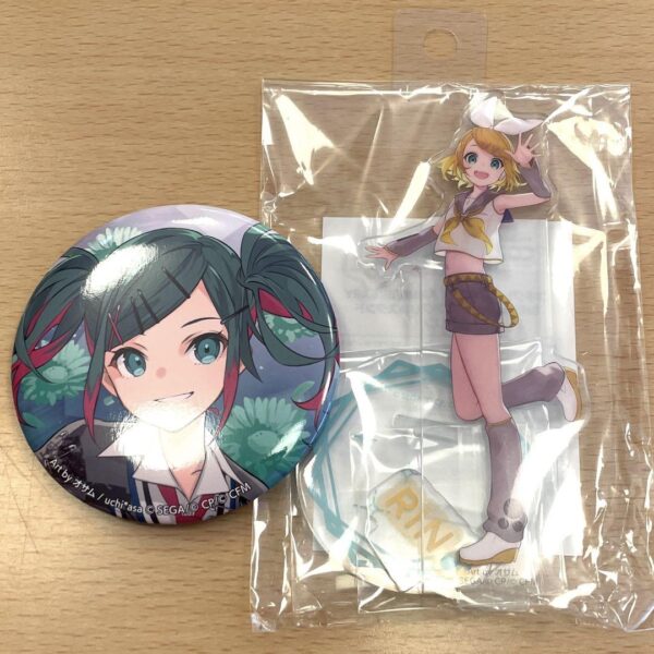 Project Seka Kagamine Rin Acrylic Stand Hatsune Miku Can Badge Connect Live F/S-