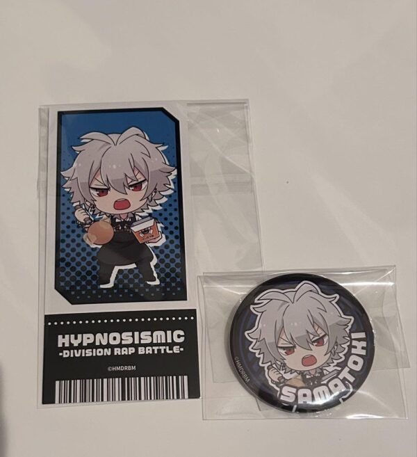Hypnosis Microphone Bakudan Yaki Honpo Can Badge Trading Card F/S-M501 from japa