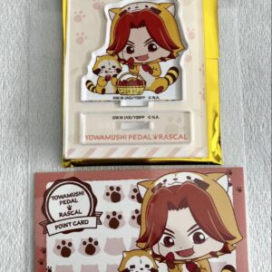 Yowamushi Pedal Rascal Trading Acrylic Stand Purchase Bonus Card Kaburagi Issai