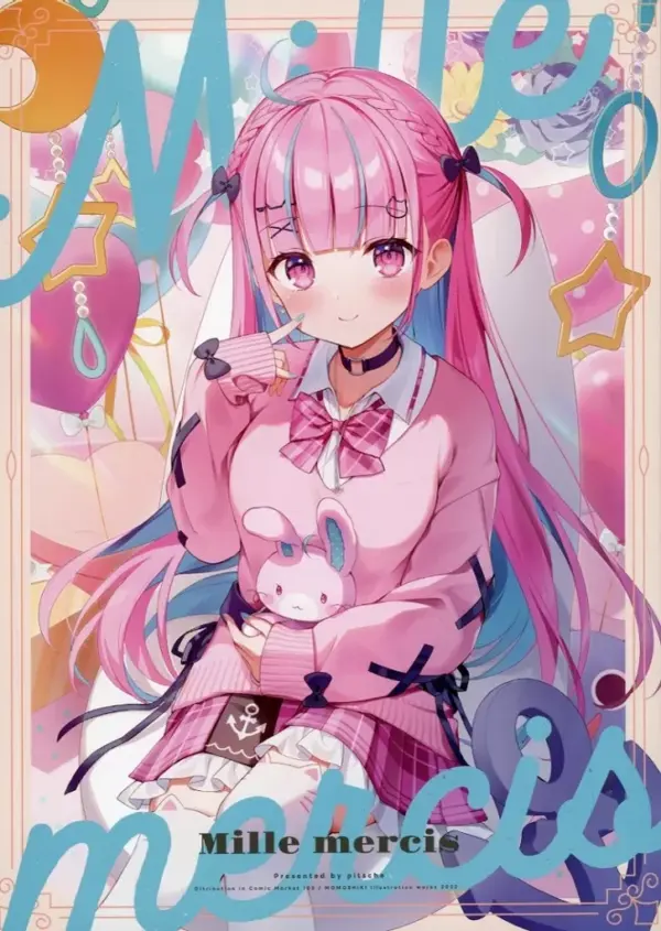 General Doujinshi For Men Virtual Youtuber Mille Mercis / Momoshiki Pitsche F/S-